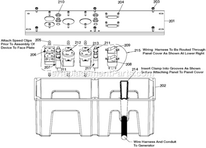 Page A Diagram and Parts List for BSV800 Type 1 DeVilbiss Generator