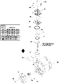 Exploded Diagram B Diagram and Parts List for MAC2200 Type 1 DeVilbiss Compressor