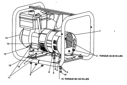 Generator Diagram and Parts List for CGTP3000  DeVilbiss Generator