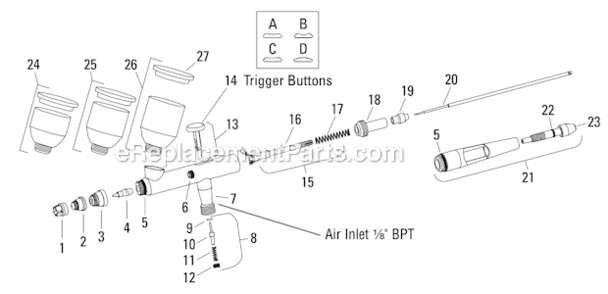 Page A Diagram and Parts List for DGR-604G-35  DeVilbiss Compressor