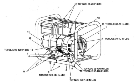Generator Diagram and Parts List for CGTP3000-2  DeVilbiss Generator