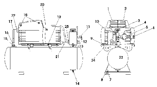 Exploded Diagram A Diagram and Parts List for MAC500 Type 4 DeVilbiss Compressor