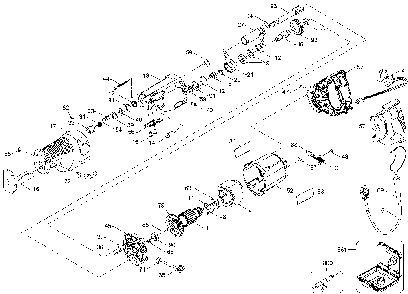 Exploded Diagram A Diagram and Parts List for PSE1200-00 Type 3 DeVilbiss Reciprocating Saw