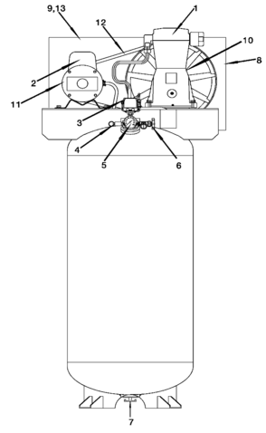 Part Location Diagram of BT-304 DeVilbiss BELT A-SEC A58 59.3