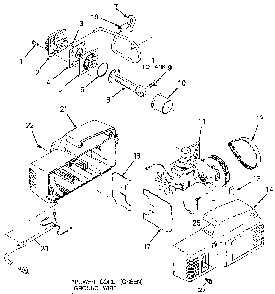 Exploded Diagram A Diagram and Parts List for DFA153 Type 0 DeVilbiss Compressor