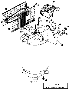 Exploded Diagram B Diagram and Parts List for LS6580V2M Type 2 DeVilbiss Compressor