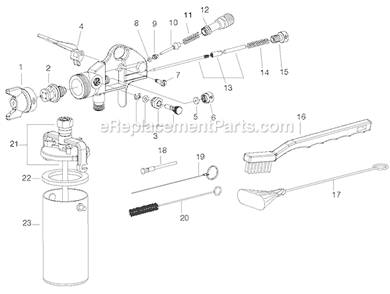 Part Location Diagram of D26484 DeVilbiss Nozzle Air With Cap
