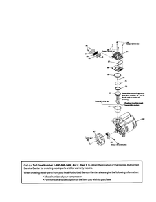 Air Filter/Head/Motor/Fan Diagram and Parts List for F412-2  DeVilbiss Compressor