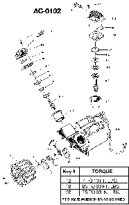Exploded Diagram A Diagram and Parts List for PAFCTV660V Type 4 DeVilbiss Compressor