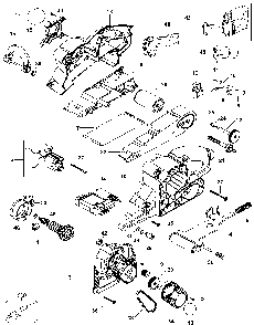 Exploded Diagram A Diagram and Parts List for 25722 Type 1 DeVilbiss Belt or Drum Sander