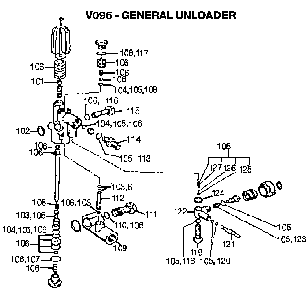 Exploded Diagram D Diagram and Parts List for WGC3035 0-Pump, General DeVilbiss Pressure Washer