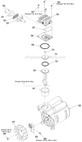 Page B Diagram and Parts List for FB5520VP Type 0 DeVilbiss Compressor
