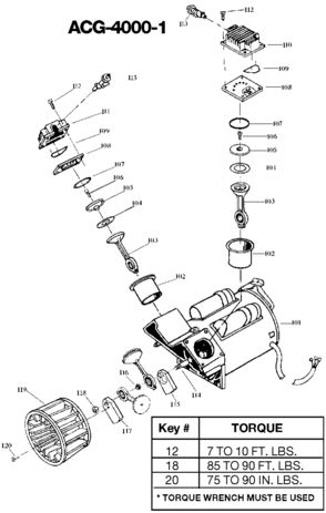 PUMP Diagram and Parts List for IRC500TVE30 Type 0 DeVilbiss Compressor