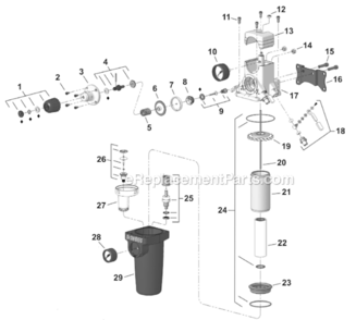 Page A Diagram and Parts List for FRC-650  DeVilbiss Compressor