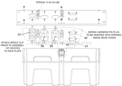 Page D Diagram and Parts List for GBV7000 Type 1 DeVilbiss Generator