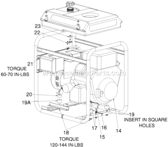 Page B Diagram and Parts List for GBVE8000-WK Type 0 DeVilbiss Generator