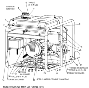 Page A Diagram and Parts List for GHE10000-WK Type 1 DeVilbiss Generator