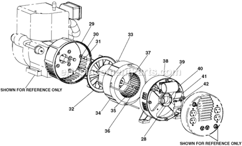 Page B Diagram and Parts List for GT5250-WK Type 0 DeVilbiss Generator