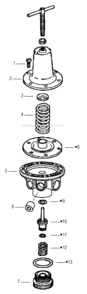 Page A Diagram and Parts List for HAR-511  DeVilbiss Compressor
