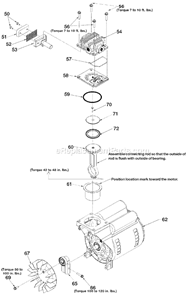 Page B Diagram and Parts List for HFB5020VP Type 2 DeVilbiss Compressor