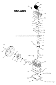 Page C Diagram and Parts List for IR5E60VAD Type 1 DeVilbiss Compressor