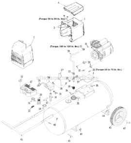 Page A Diagram and Parts List for IRF5020 Type 0 DeVilbiss Compressor