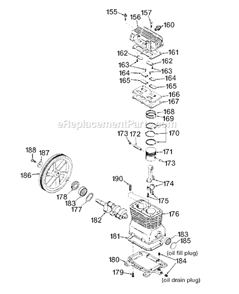 Page A Diagram and Parts List for IRL6560V Type 0 DeVilbiss Compressor