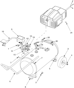 Page A Diagram and Parts List for IRSFAC28 Type 2 DeVilbiss Compressor