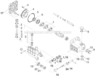Page A Diagram and Parts List for MH5500H Type 0 DeVilbiss Pressure Washer