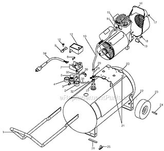 Part Location Diagram of AC-0568 Black and Decker Tube Outlet Single P