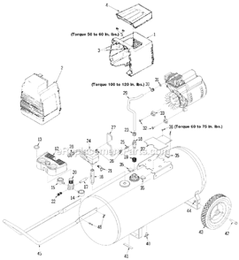 Page A Diagram and Parts List for PRF5020-WK  DeVilbiss Compressor