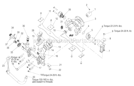 Page A Diagram and Parts List for S2600 Type 0 DeVilbiss Pressure Washer