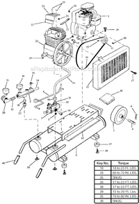 Part Location Diagram of DAC-237 DeVilbiss Valve Unloader # 125