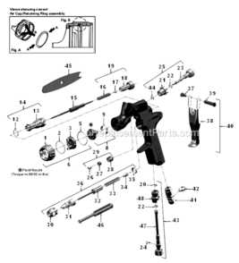 Page A Diagram and Parts List for SRIPRO-635G-10  DeVilbiss Paint Sprayer