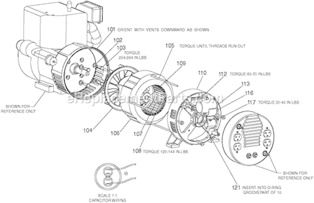 Page B Diagram and Parts List for T550-W Type 0 DeVilbiss Generator