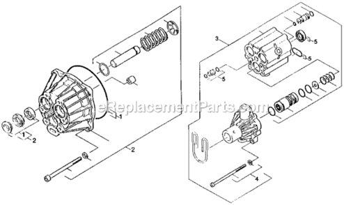 Page B Diagram and Parts List for W1217C Type 0 DeVilbiss Pressure Washer