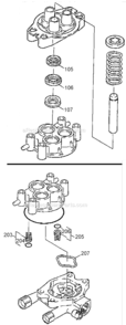 Page B Diagram and Parts List for W1217 Type 0 DeVilbiss Pressure Washer