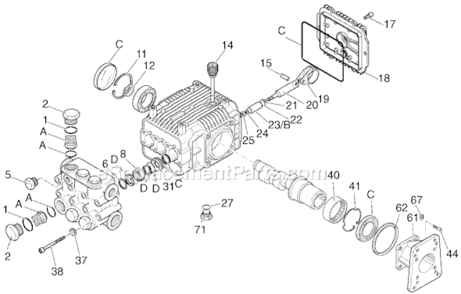 Page B Diagram and Parts List for WGCPH3040 Type 0 DeVilbiss Pressure Washer
