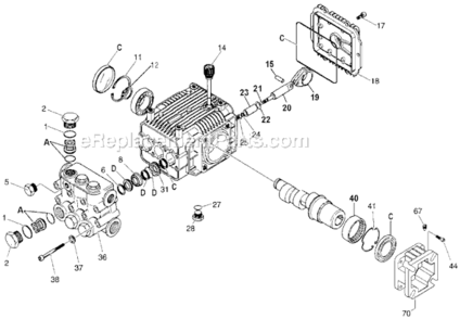 Page B Diagram and Parts List for ZR2700 Type 0 DeVilbiss Pressure Washer