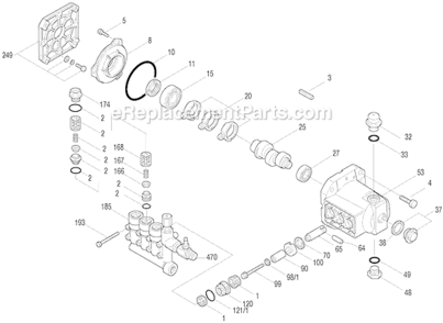 Page A Diagram and Parts List for ZR2800 Type 1 DeVilbiss Pressure Washer