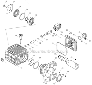 Page A Diagram and Parts List for ZR3700 Type 1 DeVilbiss Pressure Washer