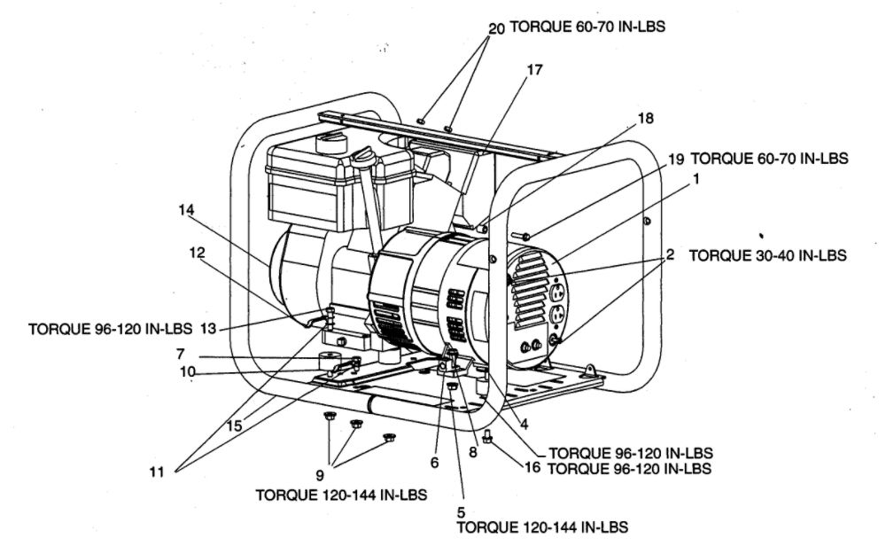 Generator Diagram and Parts List for CGTP3000-2  DeVilbiss Generator