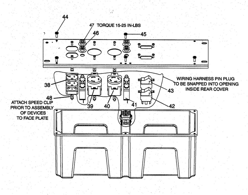 Control Panel Diagram and Parts List for GBVE8000  DeVilbiss Generator