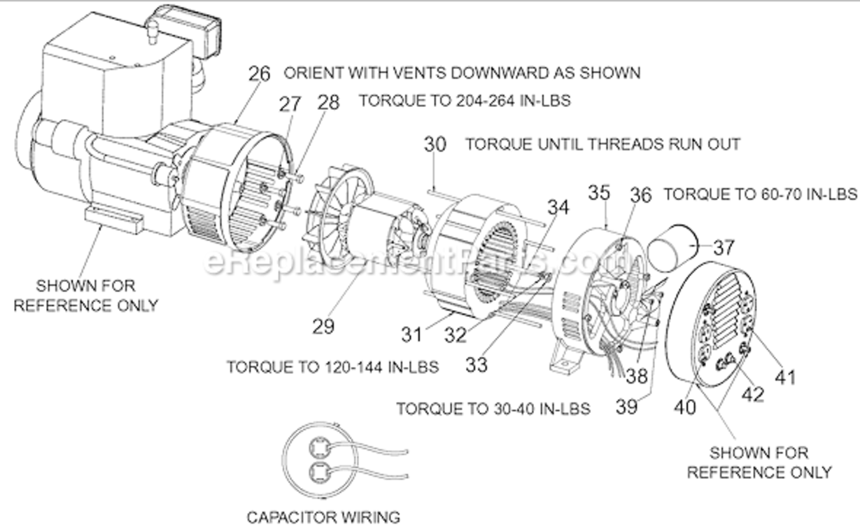 Page B Diagram and Parts List for EXGB5010 Type 1 DeVilbiss Generator
