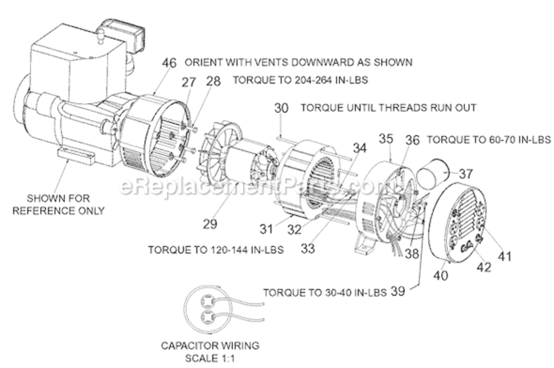 Page B Diagram and Parts List for EXGB5010 Type 2 DeVilbiss Generator
