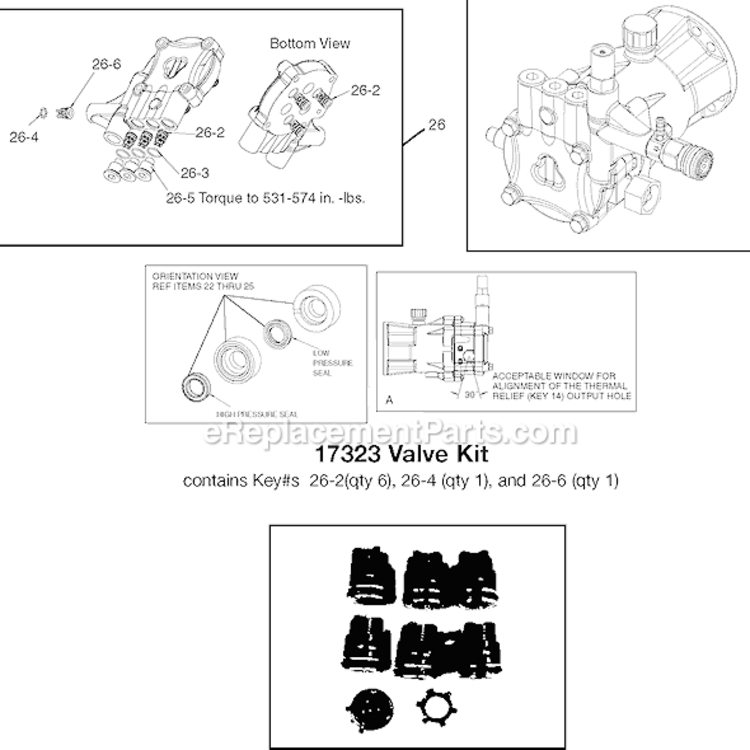 Page B Diagram and Parts List for EXH2425 Type 2 DeVilbiss Pressure Washer