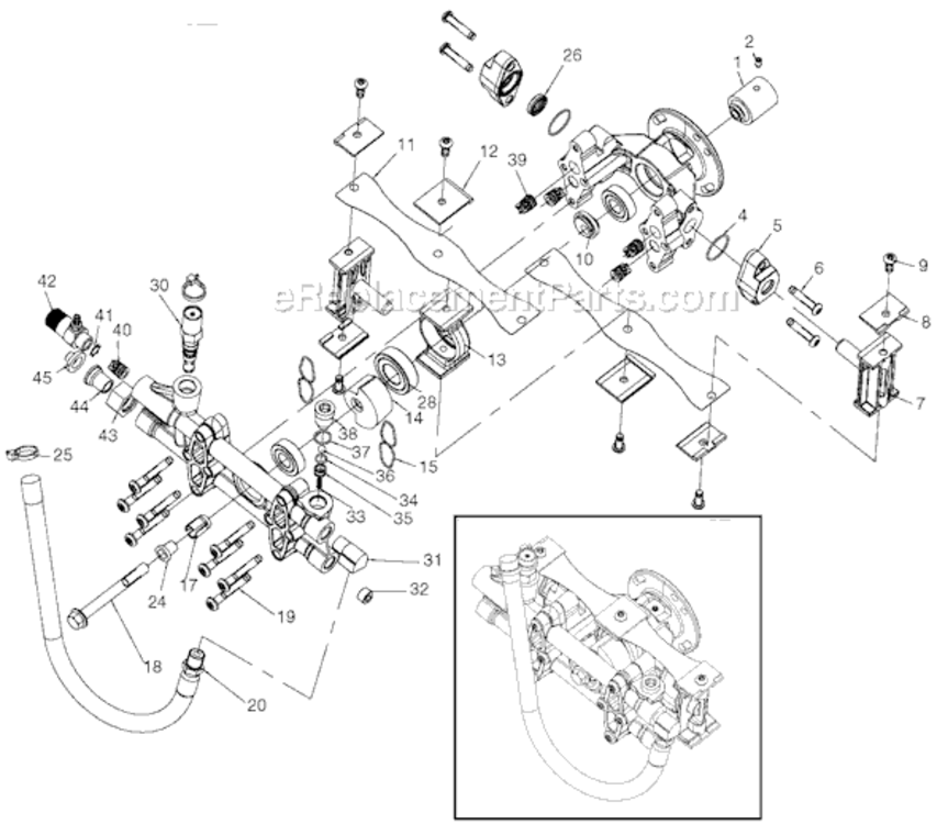 Page A Diagram and Parts List for EXHA2425-WK Type 0 DeVilbiss Pressure Washer