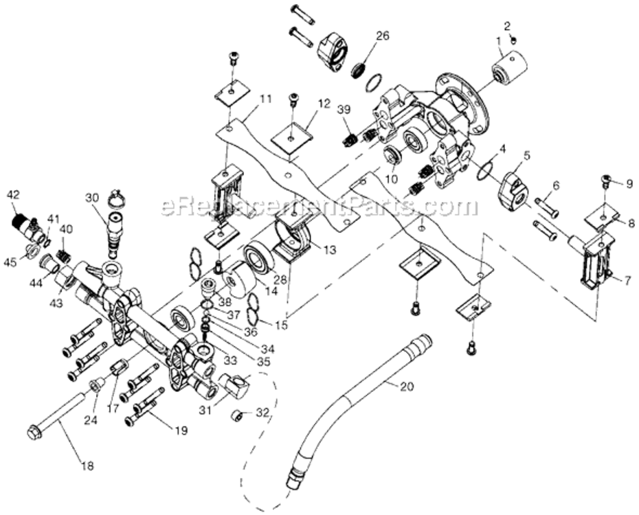 Page A Diagram and Parts List for EXHA2425-WK Type 1 DeVilbiss Pressure Washer