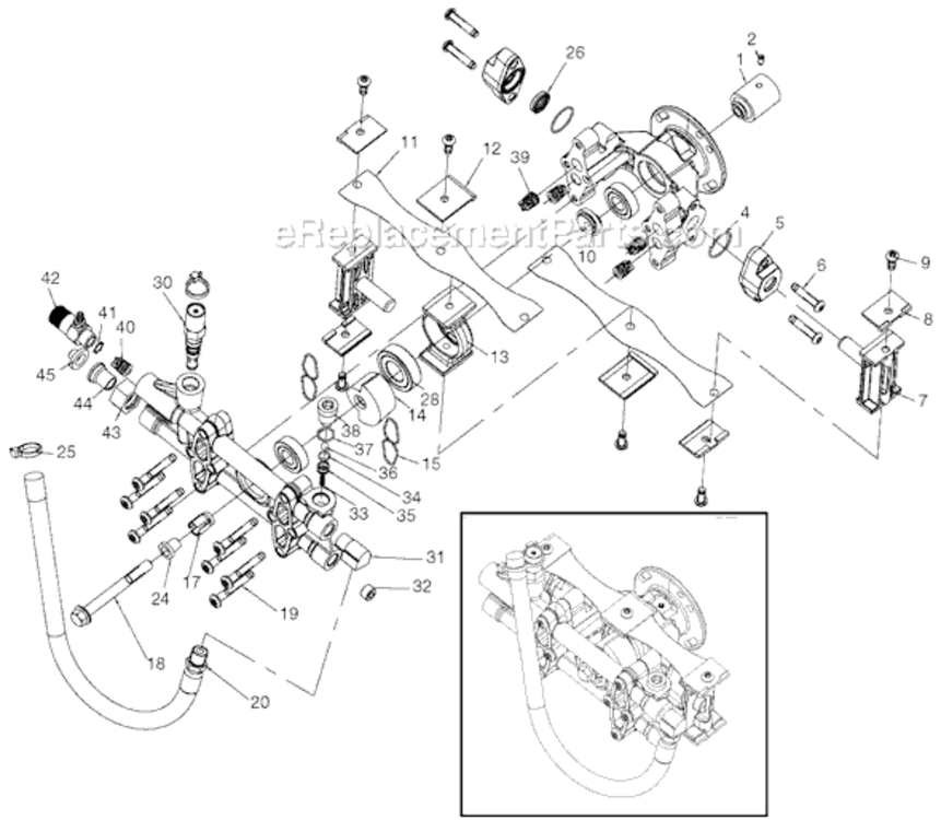 Page A Diagram and Parts List for EXHA2425 Type 0 DeVilbiss Pressure Washer