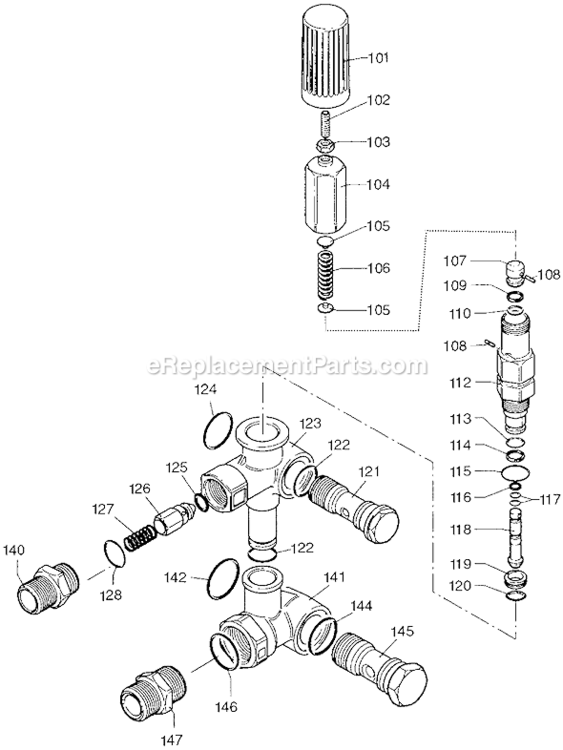 Page B Diagram and Parts List for EXHP2630 Type 0 DeVilbiss Pressure Washer